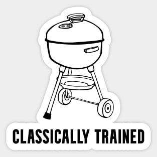 Charcoal Grill Classically Trained Graphic Sticker